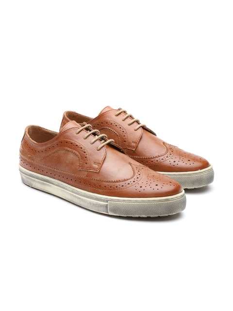 

Carlton London Men Tan Brown Brogues