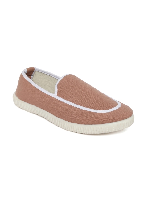 

SCENTRA Men Nude-Coloured Slip-On Sneakers