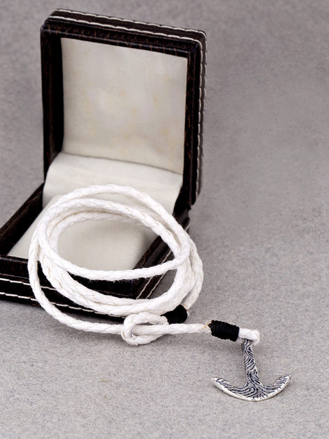 

Dare by Voylla White Brass Silver-Plated Handcrafted Multistrand Bracelet