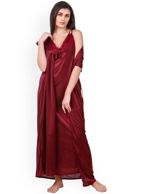 

Fasense Women Maroon Nightdress ED009D3