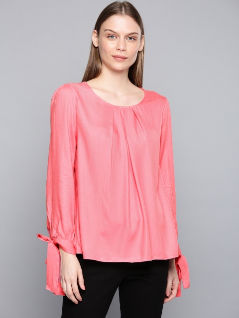 

Chemistry Women Pink Solid Top