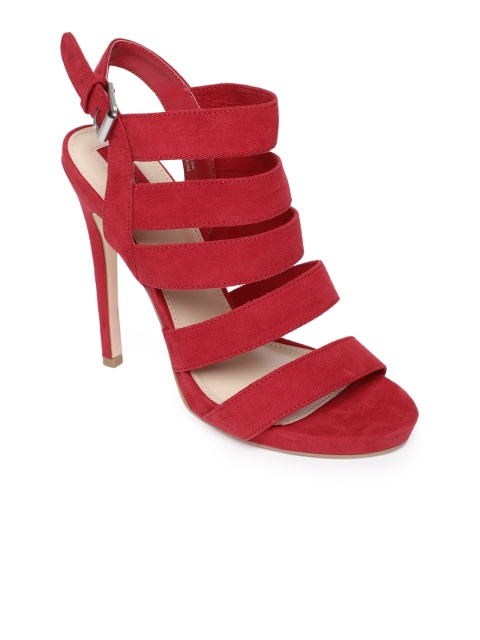 

FOREVER 21 Women Red Solid Gladiators