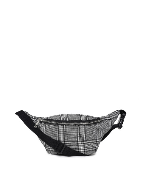 

FOREVER 21 Black & White Checked Waist Pouch