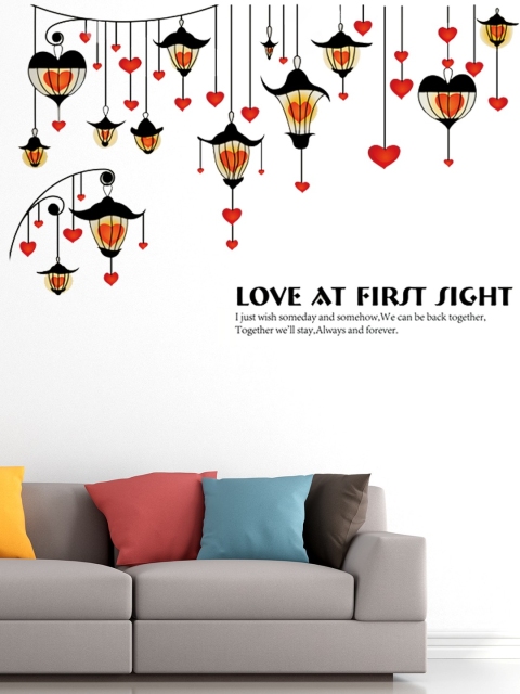 

Cortina Multicoloured Hearts Wall Sticker, Multi