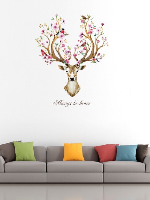 

Cortina Multicoloured Birds & Deer Wall Sticker, Multi