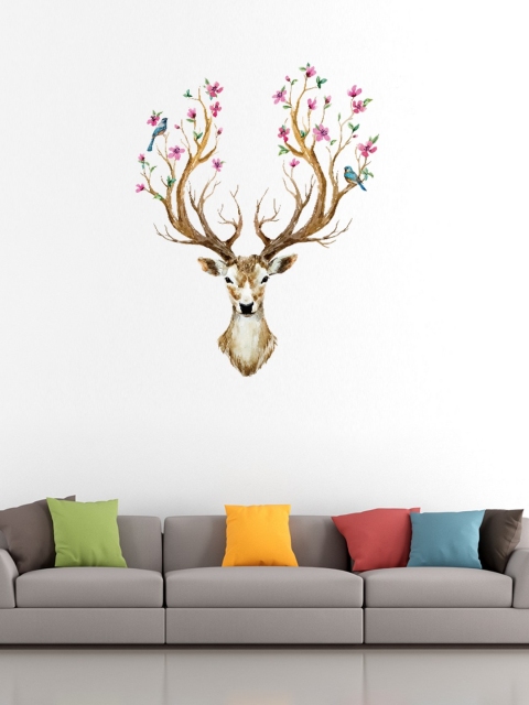 

Cortina Multicoloured Birds & Deer Wall Sticker, Multi