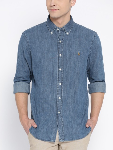 

Polo Ralph Lauren Slim Fit Denim Sport Shirt, Navy blue
