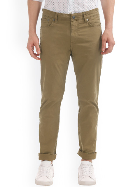 

Nautica Men Khaki Slim Fit Solid Regular Trousers