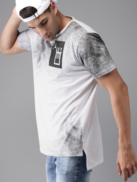 

Moda Rapido Men White Printed T-shirt