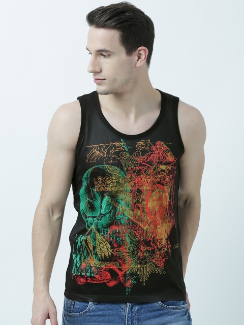 

Wear Your Mind Men Black Printed Scoop Neck T-shirt