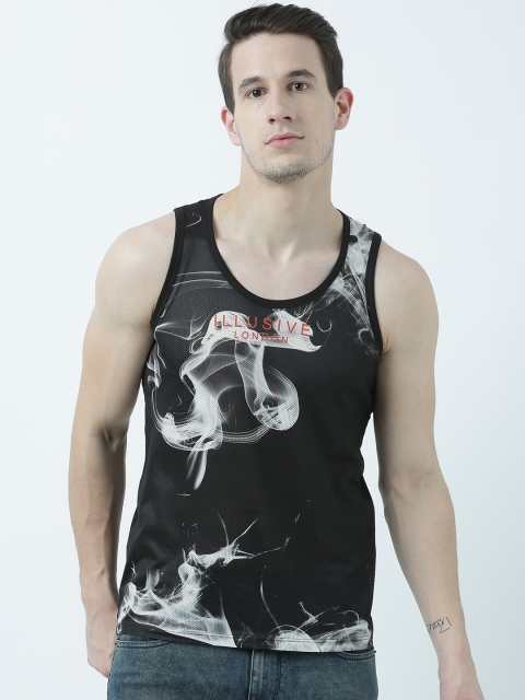 

Wear Your Mind Men Black Printed Scoop Neck T-shirt