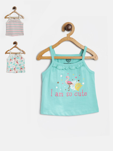 

TAMBOURINE Girls Pack of 3 Assorted Tops