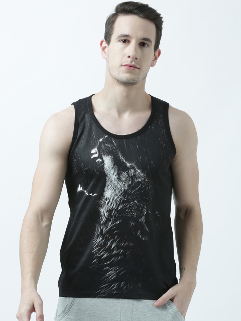 

Wear Your Mind Men Black Printed Scoop Neck T-shirt