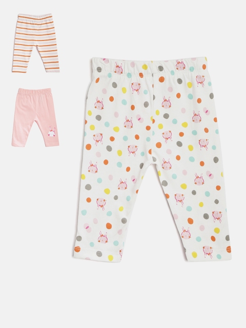 

TAMBOURINE Girls Pack of 3 Assorted Printed Leggings