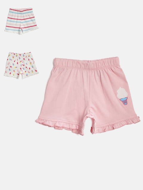 

TAMBOURINE Girls Pack of 3 Assorted Regular Shorts