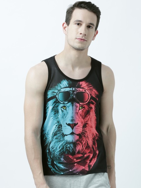 

Wear Your Mind Men Black Printed Scoop Neck T-shirt