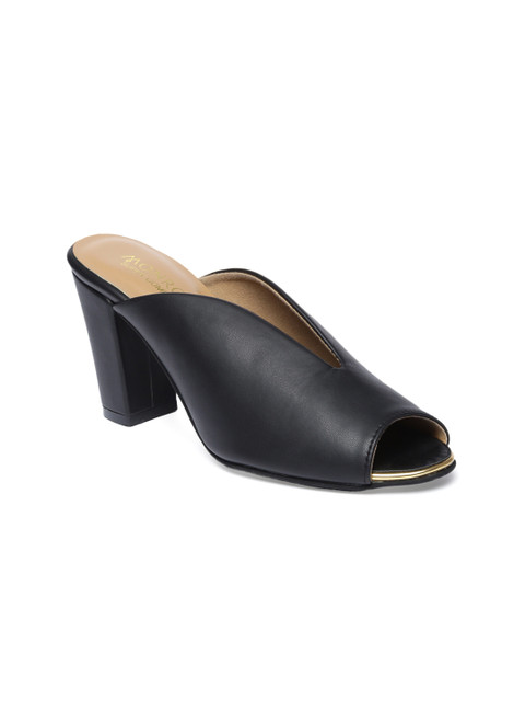 

Monrow Women Black Solid Mules