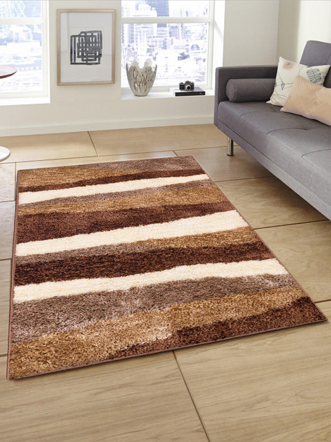 

Story@home Brown & Beige Striped Carpet