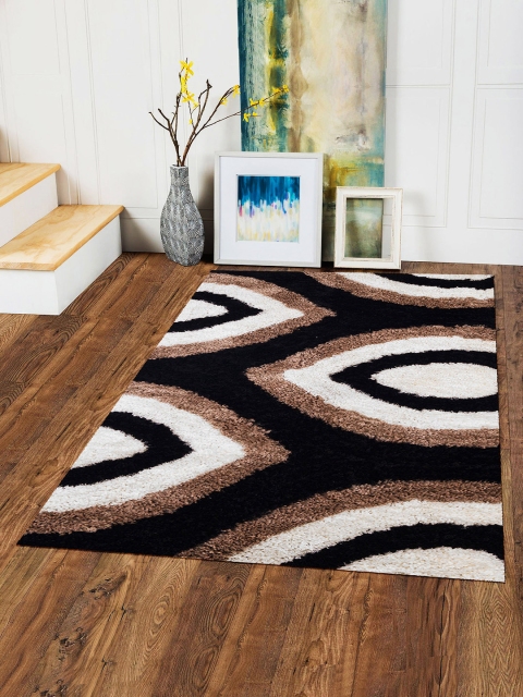 

Story@home Black & White Printed Carpet