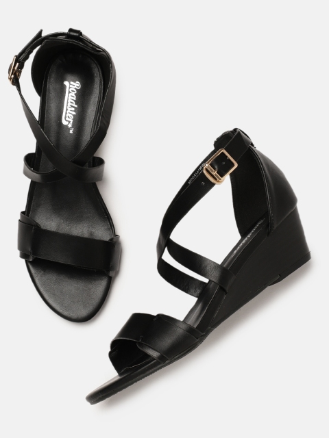 

Roadster Women Black Solid Sandals