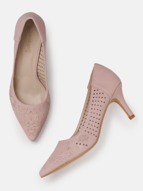 

DressBerry Women Pink Printed Pumps