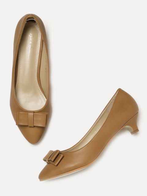 

Mast & Harbour Women Brown Solid Pumps