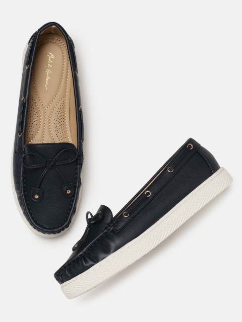 

Mast & Harbour Women Navy Blue Boat Shoes