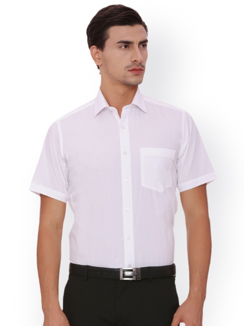 

Van Heusen Men White Regular Fit Solid Formal Shirt