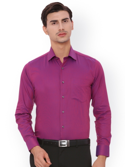 

Van Heusen Men Purple & Pink Slim Fit Printed Formal Shirt