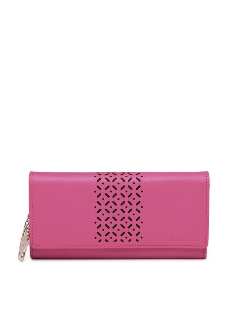 

Butterflies Women Pink Solid Two Fold Wallet