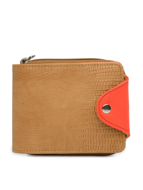 

Butterflies Women Tan Solid Zip Around Wallet
