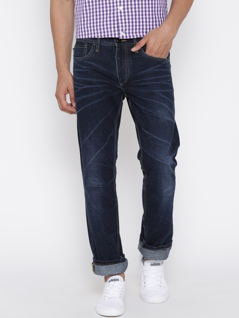 

Jack & Jones Men Blue Clark Regular Fit Jeans