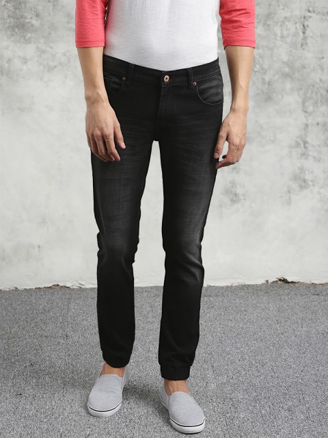 

Breakbounce Men Black Slim Fit Low-Rise Clean Look Stretchable Jeans