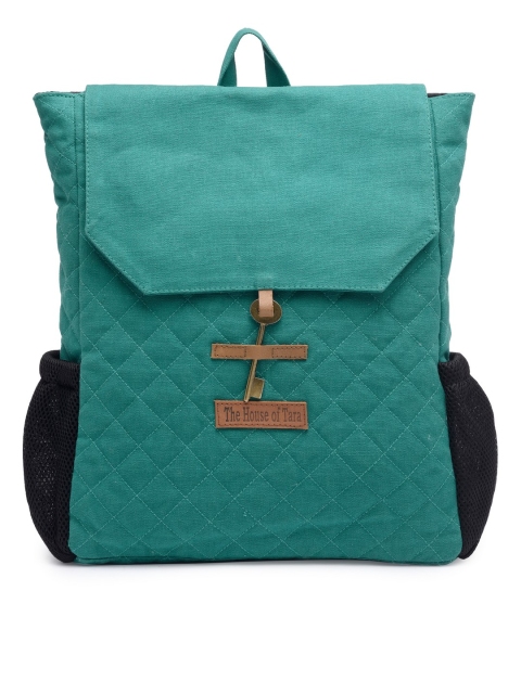 

The House of Tara Women Teal Solid Backpack