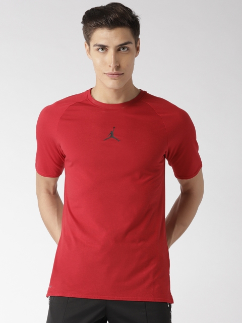 

Nike Red Solid 23 Alpha Dry SS Training T-shirt