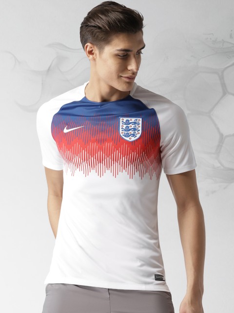 

Nike White ENT Dry England Squad Football SS GX 2 Printed Jersey