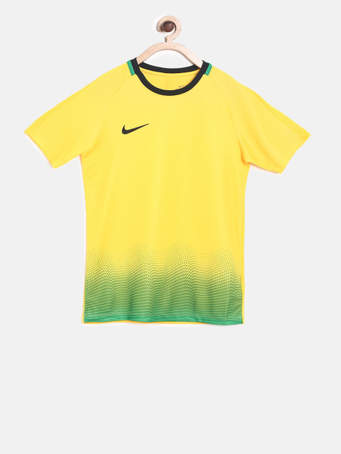 

Nike Boys Yellow Printed Round Neck T-shirt
