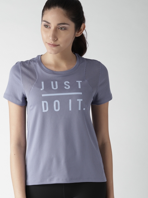 

Nike Women Purple AS SS GX JDI Running T-shirt