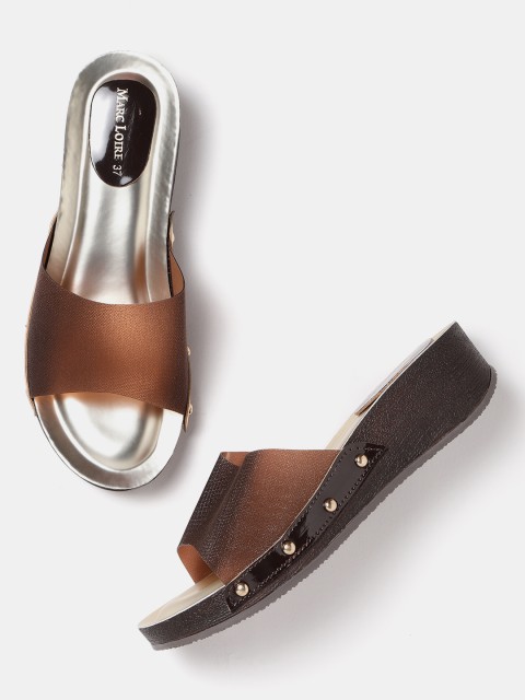 

Marc Loire Women Brown Solid Sandals
