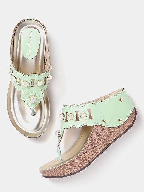 

Marc Loire Women Green Embellished Sandals
