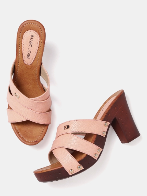 

Marc Loire Women Peach-Coloured Solid Platforms