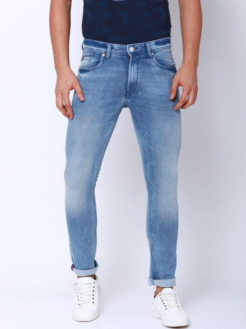 

LOCOMOTIVE Men Blue Slim Fit Mid-Rise Clean Look Stretchable Jeans
