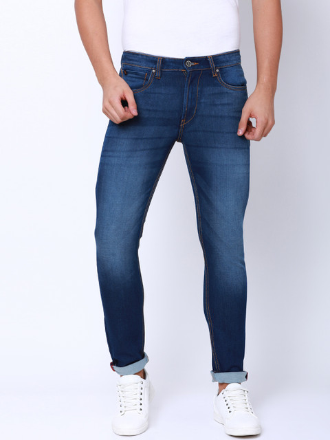 

LOCOMOTIVE Men Blue Slim Fit Mid-Rise Clean Look Stretchable Jeans