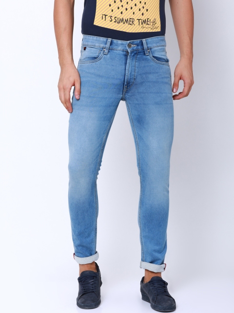 

LOCOMOTIVE Men Blue Slim Fit Mid-Rise Clean Look Stretchable Jeans
