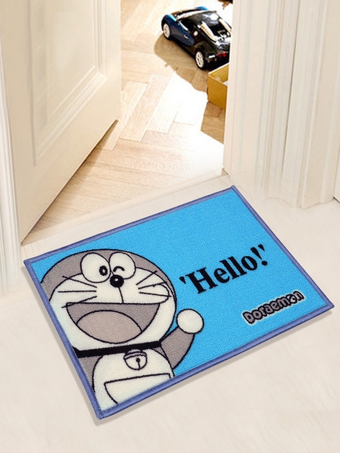 

Saral Home Blue & Grey Doraemon Print Anti-Skid Doormat