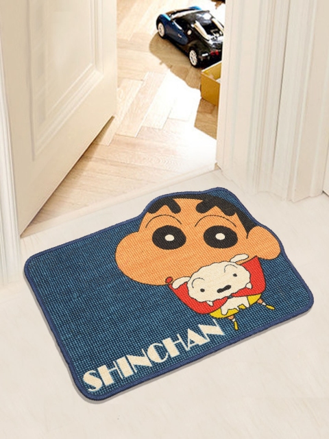 

Saral Home Blue Shinchan Print Anti-Skid Jute-Cotton Doormat