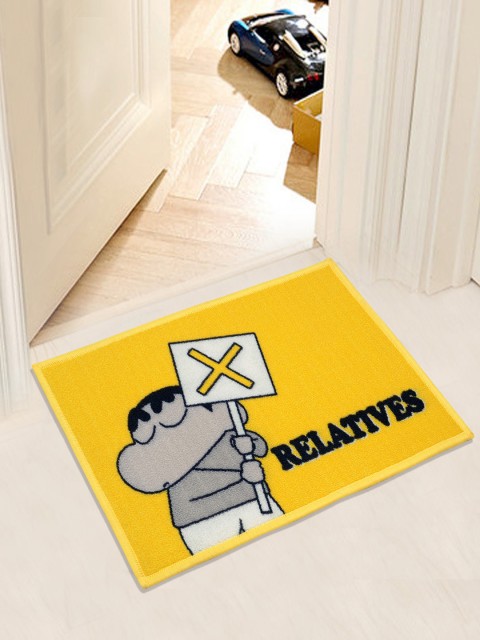 

Saral Home Yellow Shinchan Print Doormat