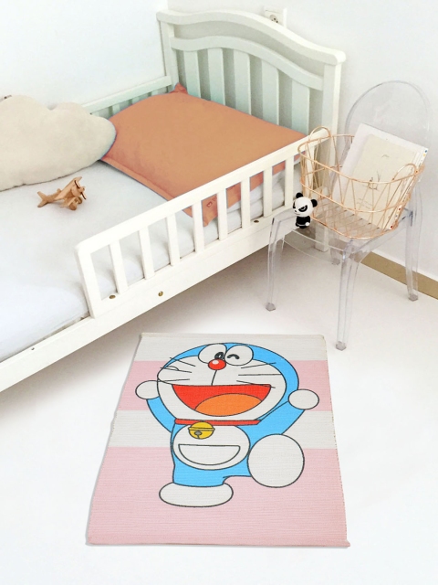 

Saral Home Pink Doraemon Print Doormat