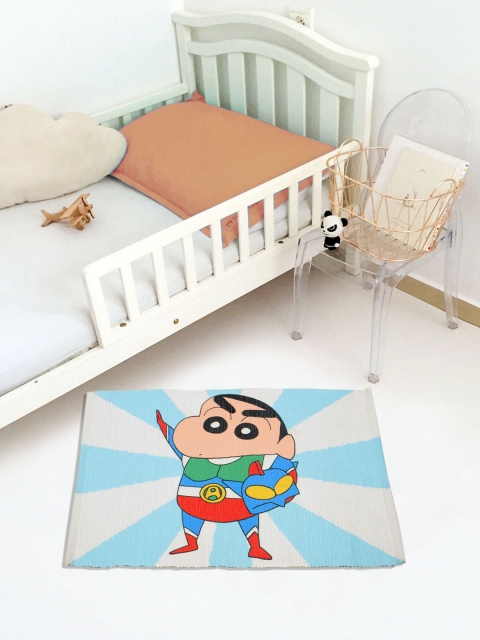 

Saral Home Blue Shinchan Print Doormat