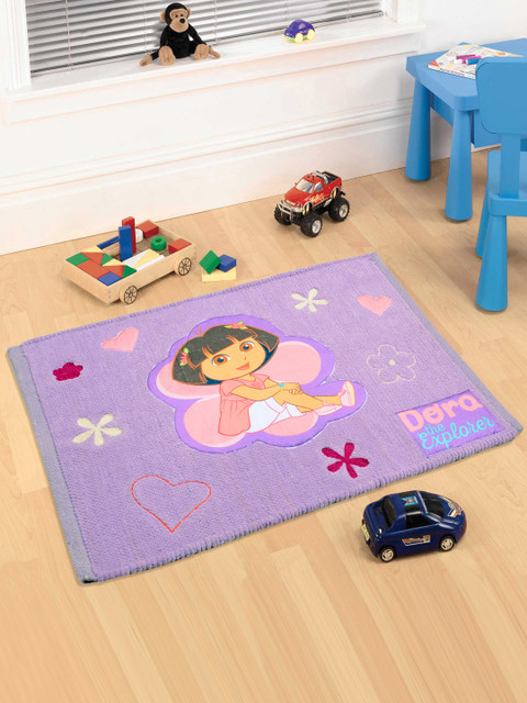 

Saral Home Purple Dora Print Doormat